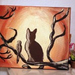 "Golden Sun" - 32 x 24 cm