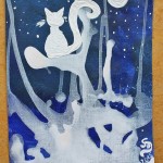 "Katzenträume" 18 x 24 cm Acrylpapier