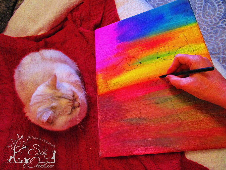 "Pop Art Cat" Work in Progress