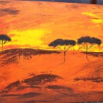 Afrika / 90 x 60 x 4,5