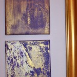 lila abstrakt je 20 x 20 cm