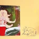 Weihnachtsgöttin / 60 x 60 cm