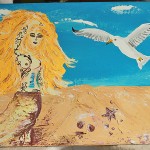 Göttin des Sommers / 60 x 40 cm