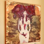 Göttin der Fruchtbarkeit / 80 x 80 cm